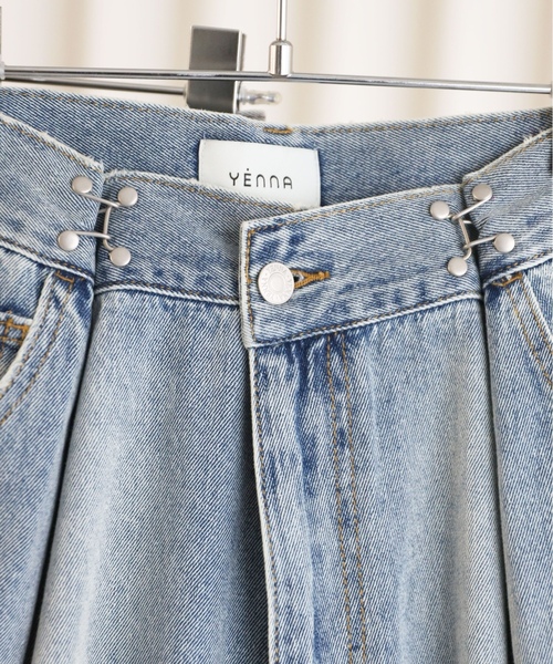 「YENNA」 デニムパンツ LARGE ブルー レディース_画像6