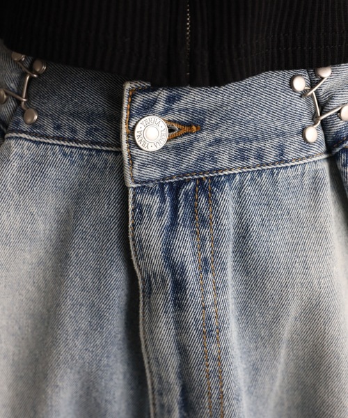 「YENNA」 デニムパンツ LARGE ブルー レディース_画像9