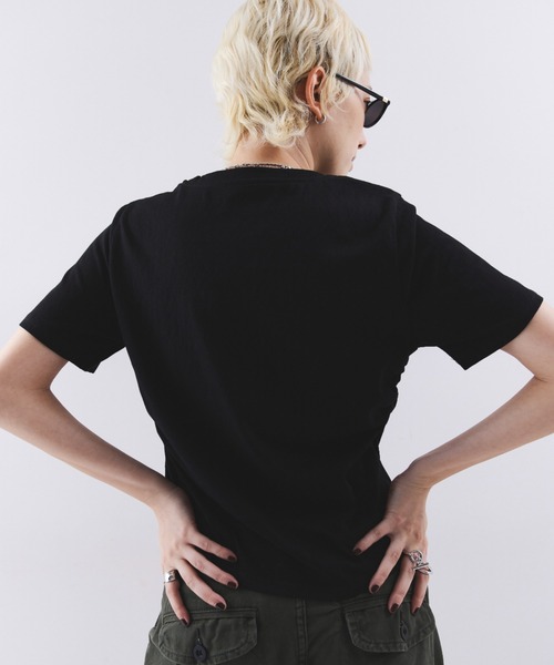 HANNE tシャツ 半袖 アシンメトリーヘムTEE レディース : ZOZOTOWN