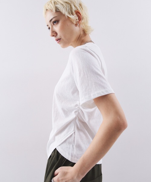 HANNE tシャツ 半袖 アシンメトリーヘムTEE レディース : ZOZOTOWN