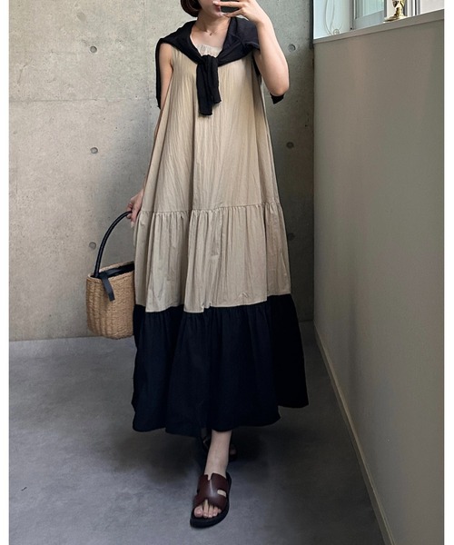 BIRTHDAY BASH（バースデーバッシュ） ワンピース BICOLOR SQUARE NECK
