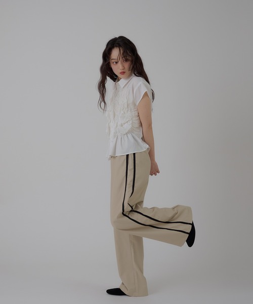 「MUHET」 スラックス SMALL ベージュ レディース_画像8
