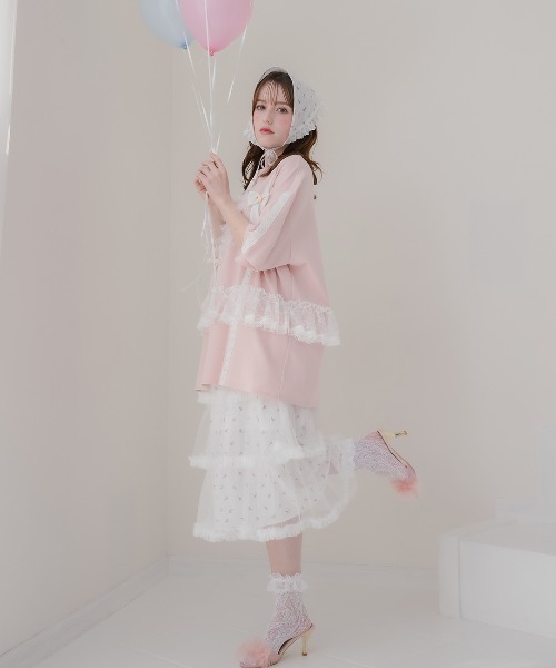「Lolime by mellfy memory」 フリルスカート M ピンク レディース_画像2