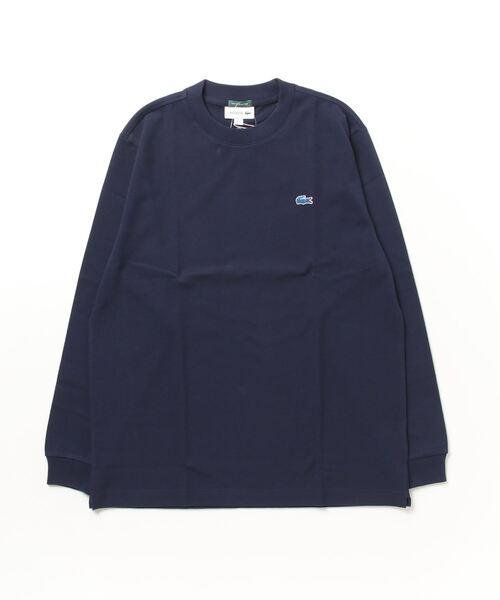 「LACOSTE」 長袖Tシャツ X-LARGE ネイビー メンズ_画像2