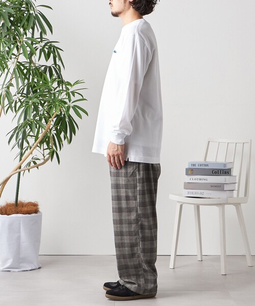 「LACOSTE」 長袖Tシャツ X-LARGE ネイビー メンズ_画像8