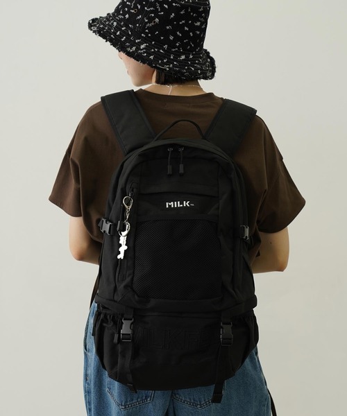 美品　MILKFED リュック 黒 ナイロン ミルクフェド MILKFED. ミルクフェド リュック MILKFED