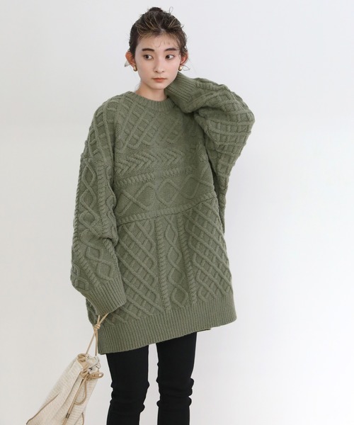 最安値新品 ニット 2021 AW ランダムケーブルオーバーニット ZOZOTOWN PayPayモール店 - 通販 - PayPayモール 定番即納