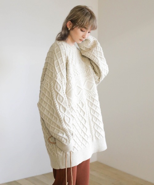 最安値新品 ニット 2021 AW ランダムケーブルオーバーニット ZOZOTOWN PayPayモール店 - 通販 - PayPayモール 定番即納