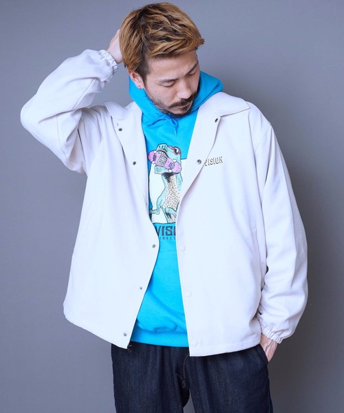 ジャケット ブルゾン Vision Street Wear ビジョンストリートウェア イラスト刺繍ブルゾン コーチジャケット バックプリント ドロッ Zozotown Paypayモール店 通販 Paypayモール