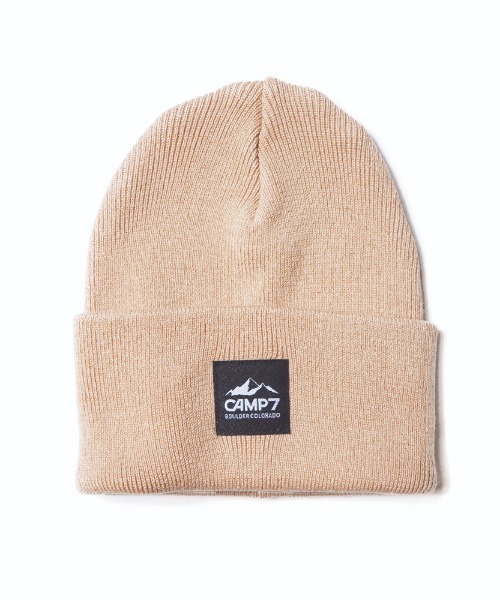 CAMP7 ケーブル編み ニットビーニー ダークグレー CAMP7 ニット帽 ニットキャップ 「CAMP7」CLASSIC KNIT CAP