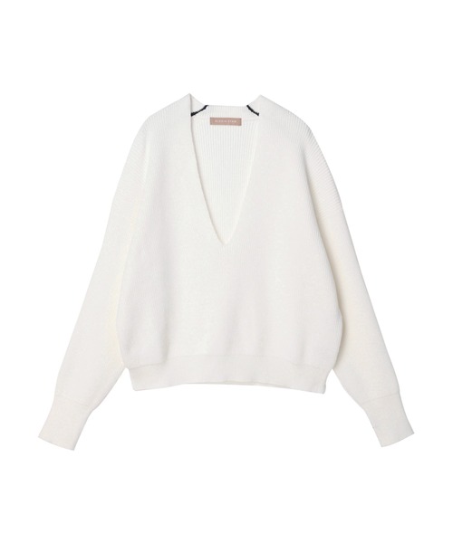 ALEXIA STAM♡アリシアスタン V Neck Cotton ニット ALEXIA STAM（アリシアスタン）の「V Neck Cotton Knit Top /V