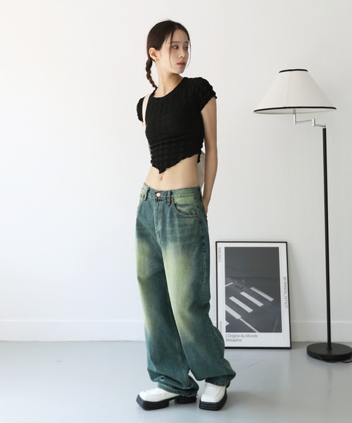 FOLLOWIN ジーンズ デニム デニムパンツ 「UNISEX」ヴィンテージ