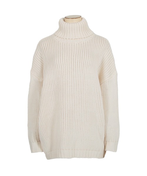 Julia Boutique ニット セーター タートルネック・手編み風 Julia Boutique ニット セーター タートルネック・手編み風