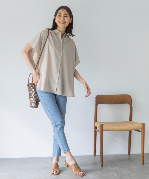 シャツ ブラウス お手入れらくらくポンチョシャツ/177504 レディース | GLOBAL WORK | 02