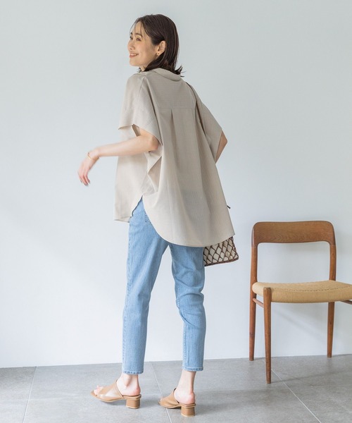 シャツ ブラウス お手入れらくらくポンチョシャツ/177504 レディース | GLOBAL WORK | 03