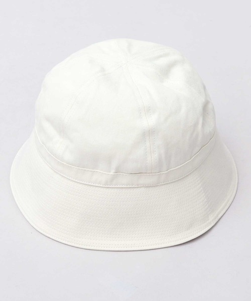 キレイめ 春夏 リブ編みのコットンサーモハット　ホワイト　Unisex 麦わら帽子 レディース ハット 春夏 ペーパーハット Moonrabit