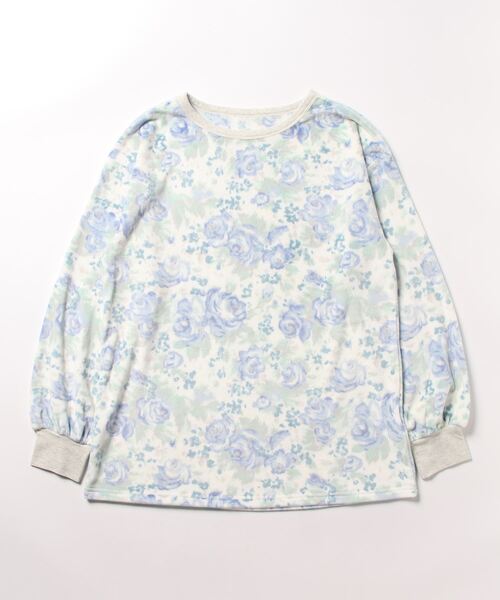 キッドブルー -23シャギーフラワーPt -長袖トップス -KRVN543 -kidblue レディース
