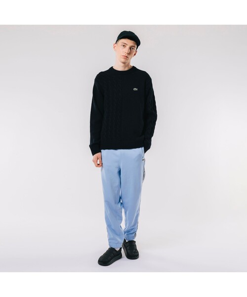 LACOSTE セーター ニット アシンメトリークルーネックニット