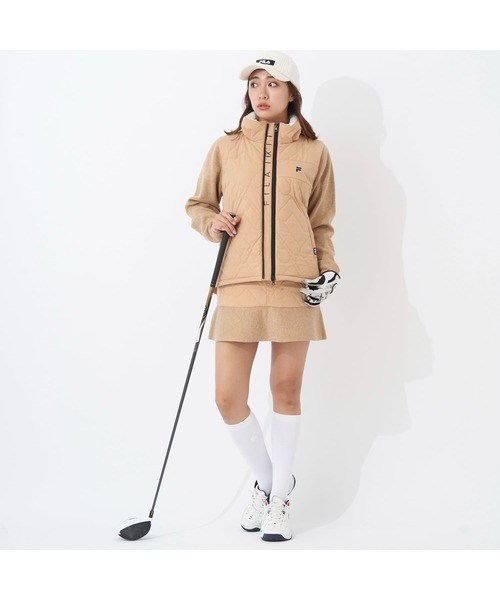 FILA フリース スカート ベージュ　XLサイズ FILA フリース スカート ベージュ XLサイズ 【公式通販】