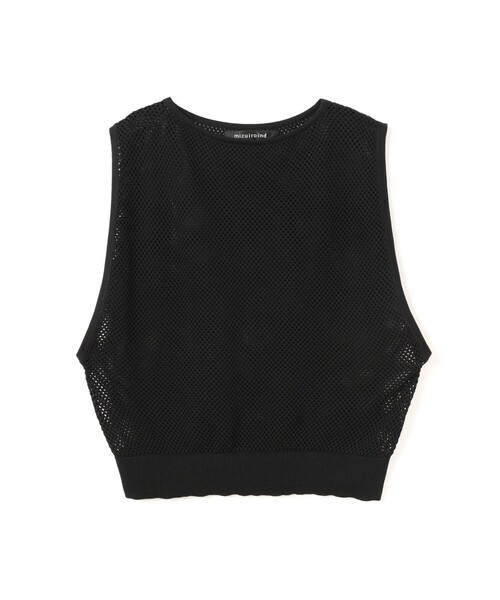 mizuiro ind / ミズイロインド mizuiro ind メッシュ柄ベスト mizuiroind ベスト ジレ mizuiro ind メッシュ柄ベスト