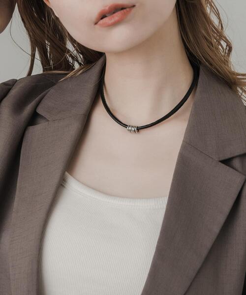 チョーカー メタルリングコードチョーカー レディース : 82263612  