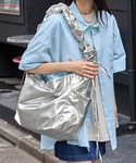 ショルダーバッグ バッグ ギャザー撥水ナイロン...の詳細画像3