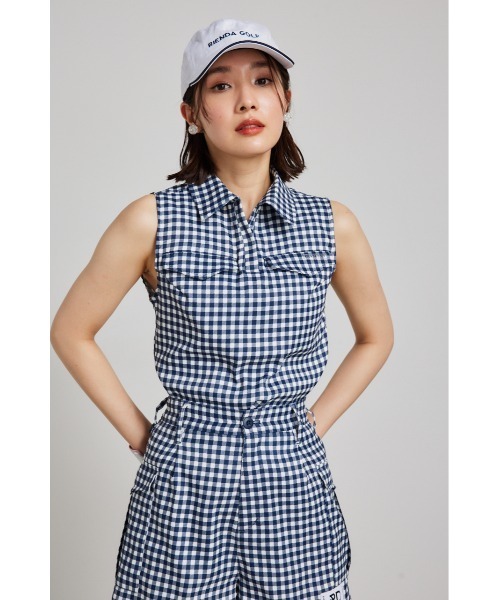 【RIENDA GOLF】ノースリコンパクトニットTOP rienda｜【RIENDA GOLF】ノースリコンパクトニットTOP | Rakuten