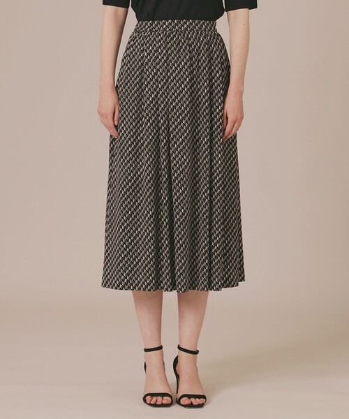 MACKINTOSH LONDON ネイビープリーツスカート 36 リネンライクボイルプリーツスカート(スカート)｜MACKINTOSH