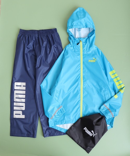 PUMA レインコート カッパ PUMA子供 透湿レインスーツ キッズ
