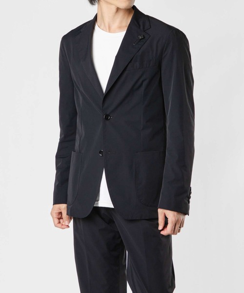 LARDINI スーツ セットアップ 48 イタリア製 3B ブラック LARDINI セットアップ EASY WEAR 3B SUITS ラルディーニ 3つ