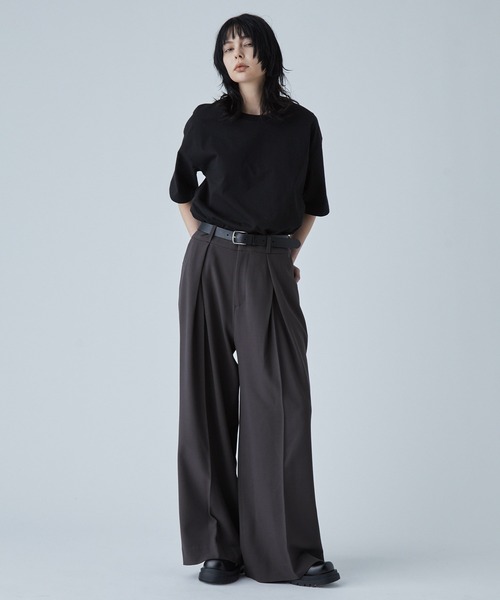 ヴィンテージ ワイド フレア スラックス Spielio】vintage like wide flare pants/ヴィンテージライク