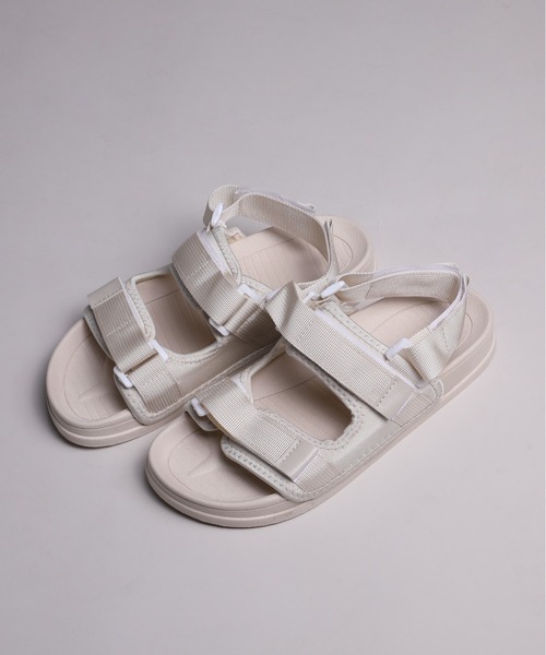 shoes365 サンダル 「shoes365」三つマジックテープ付きサンダル