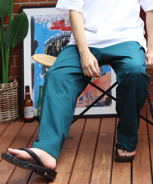 ANOTHER S タック入りワイドチノパン SMILE ORCHID｜タック入りワイドチノパン | Rakuten Fashion