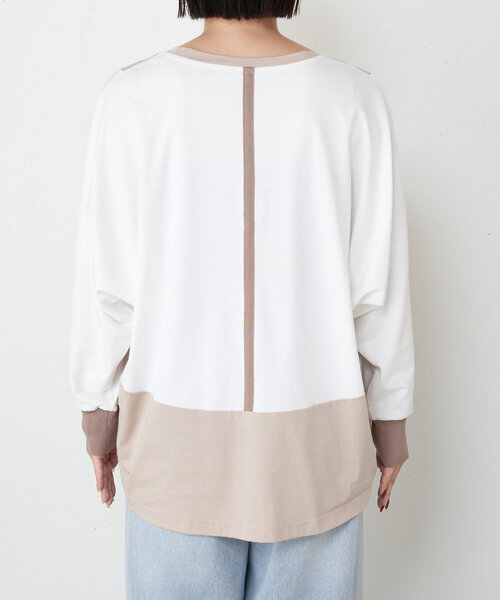 Jena espace merveilleux tシャツ Tシャツ 配色ドルマン