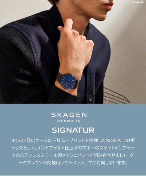 [関税込/国内発送] SKAGEN 腕時計 SKW69X215LT セット SKAGEN 腕時計 スカーゲン メンズ アナログ レザー SKW6902