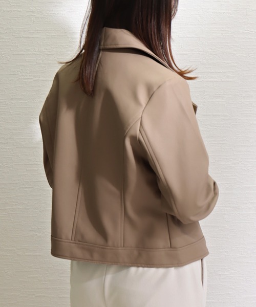 libelle more（リベル モア） レザージャケット ライダース エコレザー