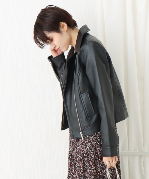 libelle more レザージャケット ライダース エコレザー