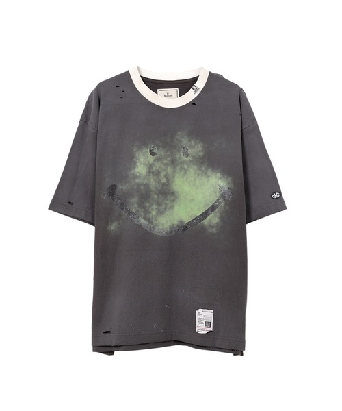 MAISON MIHARA YASUHIRO tシャツ Smily Face Print Distressed