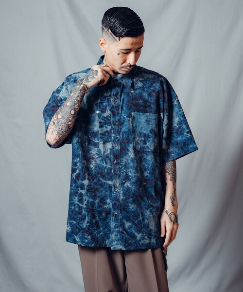 Subciety（サブサエティ） シャツ Bleached work shirt メンズ