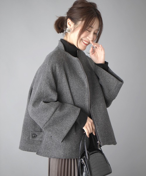 Ehre style（エーレスタイル） ピーコート pコート ショート丈で！寒さ