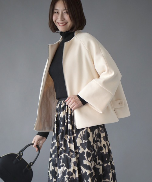 Ehre style（エーレスタイル） ピーコート pコート ショート丈で！寒さ