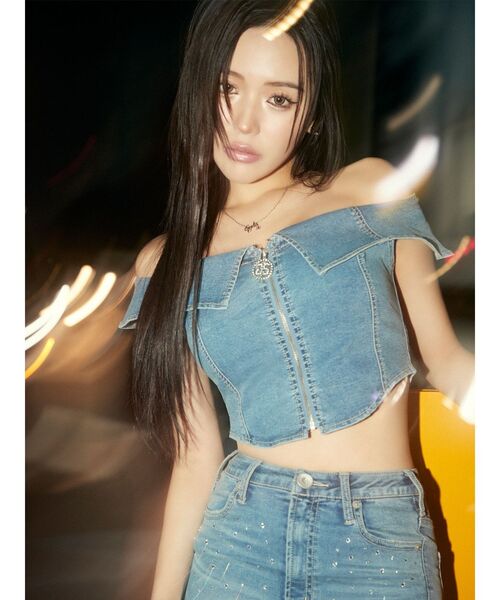 tシャツ 「せいせいコラボ」GSストーンスライダーオフショルトップス レディース