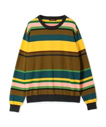 セーター ニット CABaN コットンカシミヤ マルチボーダークルーネックプルオーバー メンズ｜ZOZOTOWN Yahoo!店