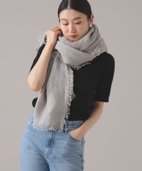 ASAUCE MELER リネンガーゼストール ASAUCE MELER / リネンガーゼストール｜ESTNATION ONLINE STORE