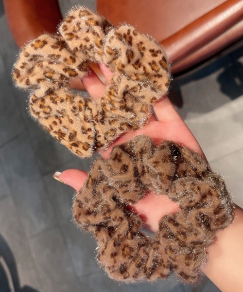 NO WAY シュシュ /レオパードモチーフカラーシュシュ/ヒョウ柄 平成