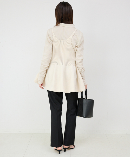 SLOBE IENA ポロシャツ ポロ コットンチュールポロシャツ