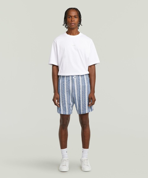 G-STAR RAW パンツ RESORT SHORT/ストライプリゾートショート