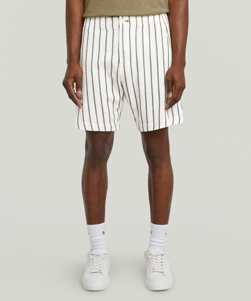 G-STAR RAW パンツ RESORT SHORT/ストライプリゾートショート