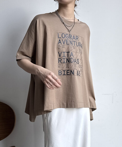 Dou Dou【WEB限定】LOGRARロゴTEE オーバーサイズ DouDou tシャツ 「WEB限定」LOGRARロゴTEE レディース