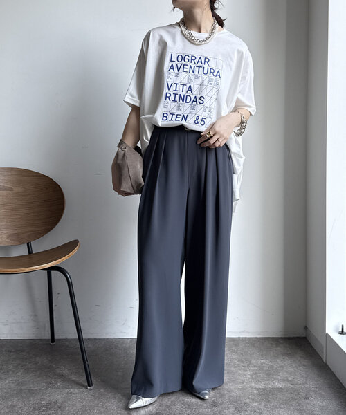 Dou Dou【WEB限定】LOGRARロゴTEE オーバーサイズ WEB限定】LOGRARロゴTEE（Tシャツ/カットソー）｜DouDou